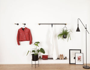 RAW58 Sara bøjlestang til væg sort Ophæng RAW58