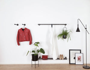 RAW58 Sara bøjlestang til væg sort Ophæng RAW58 42 cm Sort