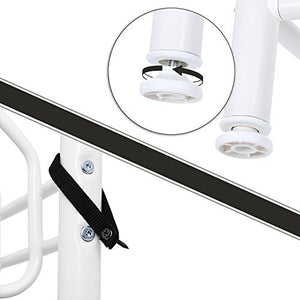 Height 187 cm metal Hall Tree Entryway Organizer Multifunctional Clothes Coat Stand Shoes Rack Hat Umbrella Bag Stand Cream HSR04W Tøjstativ Vasagle