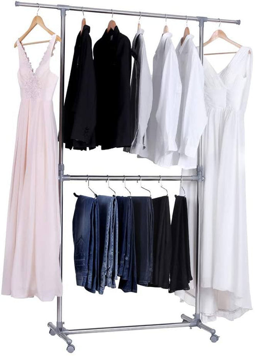 Phillip tøjstativ med hjul