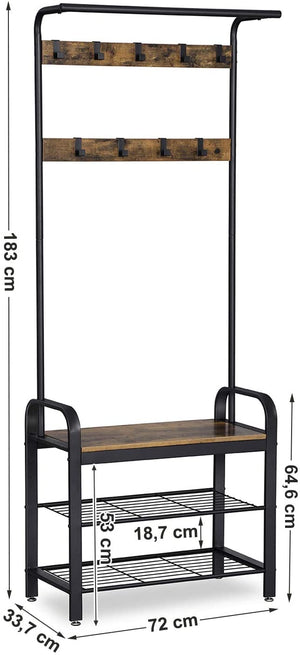 Tøjstativ, garderobestativ, industrielt design Tøjstativ Vasagle 