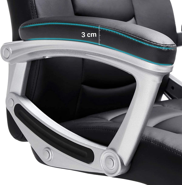 Executive Office Chair, Durable and Stable, Height Adjustable, Ergonomic, Black, OBG21B RAW58.dk 