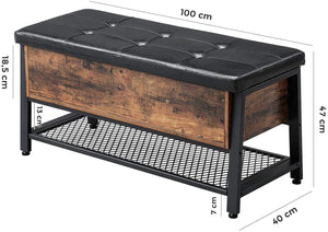 Bænk med opbevaringsrum Skoreoler Vasagle