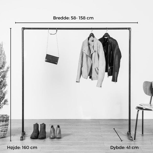 RAW58 Emma tøjstativ i sølv Tøjstativ RAW58