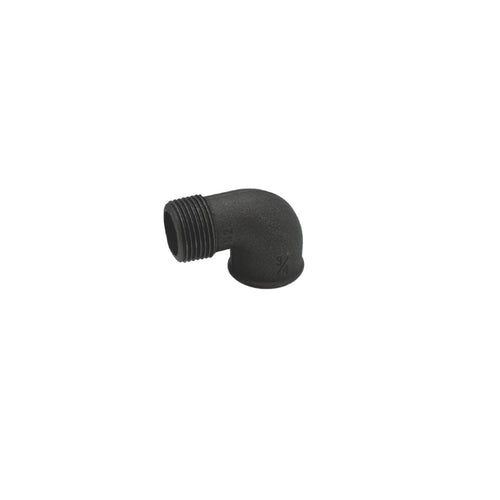 Sort 90 grader vinkel muffe/nippel Rør og fittings RAW58