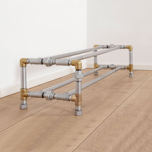 Skoreol CHARLIE sølv med messing - bestil på specialmål RAW58 Skoreoler - på specialmål RAW58 - bestil på specialmål 0-50 cm