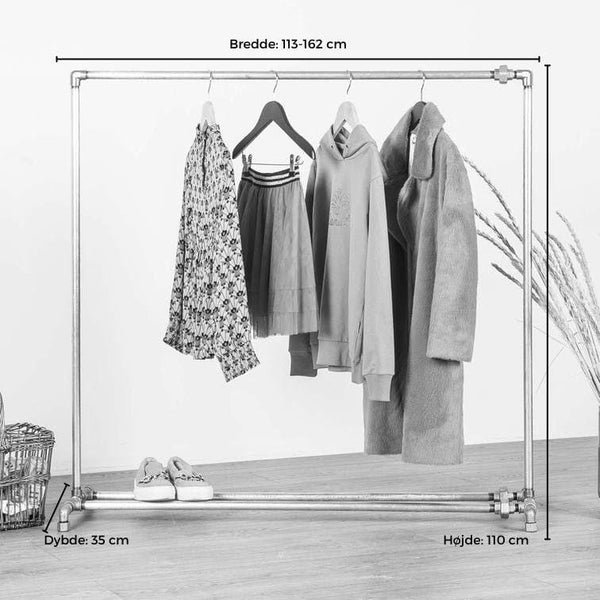 RAW58 Peter tøjstativ til børn i sølv Tøjstativ RAW58