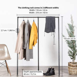 RAW58 Enzo tøjstativ i sort Tøjstativ RAW58