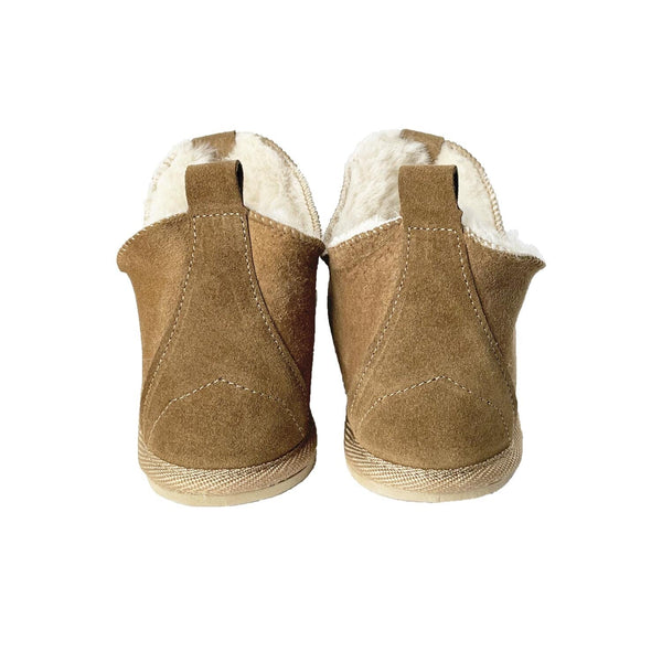 Hjemmesko Brun (lav model med gummisål) Hjemmesko Rumrum