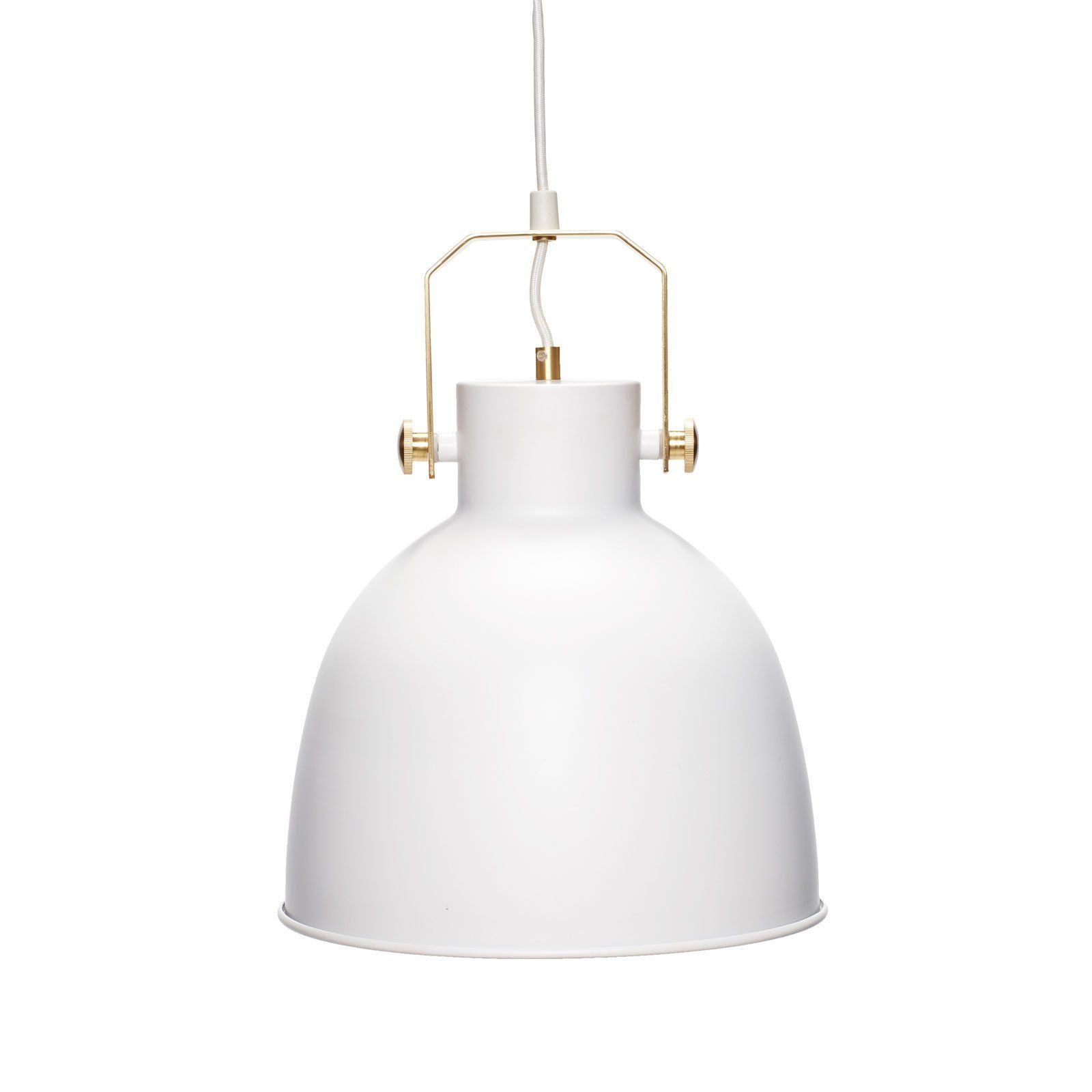 Loftlampe i hvid, metal Lampe Hübsch 