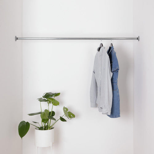 Marzello bøjlestang mellem to vægge i galvaniseret vandrør